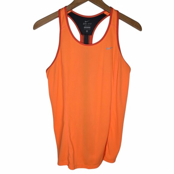 Nike Dri Fit Racerback Top Women's Creamsicle Perforated Lightweight Running M - Picture 1 of 8